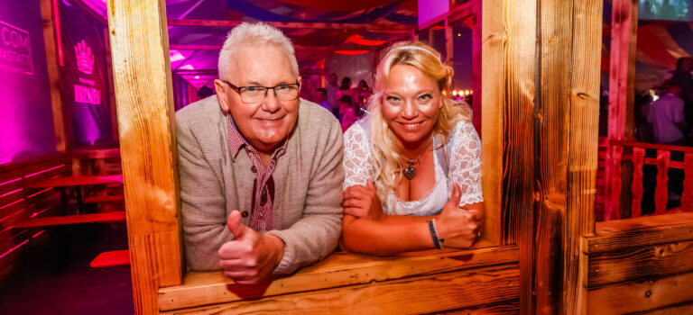 Im Gespräch die Moderatoren des Oktoberfest